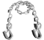 3500lbs Iron Safety Trailer Chain, Transport Chain with S-hooks with zatrzask